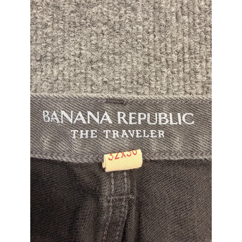 Banana Republic Traveler Slim Fit Grey Jeans Mens 32x30 Cotton Blend Stretch